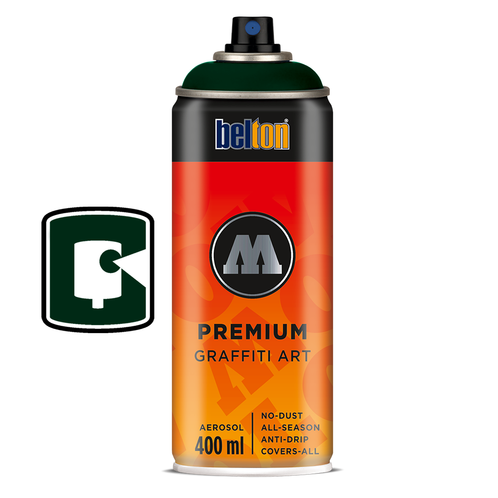 Black Green 400ML Molotow Premium Belton Spray Paint