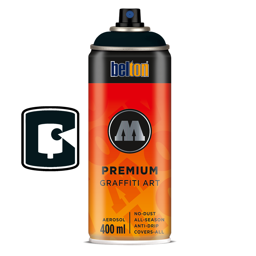 TOAST Signal Black 400ML Molotow Premium Belton Spray Paint