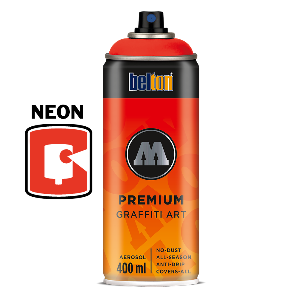 ANTISTATIK Neon Red 400ML Molotow Premium Belton Spray Paint