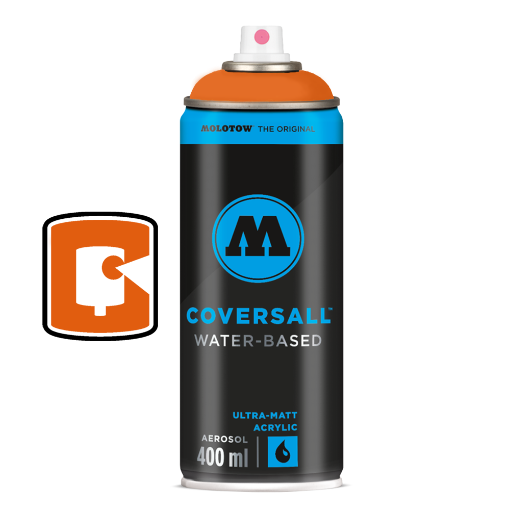 Dare Orange Molotow Coversall Water-Based 400ML Spray Paint