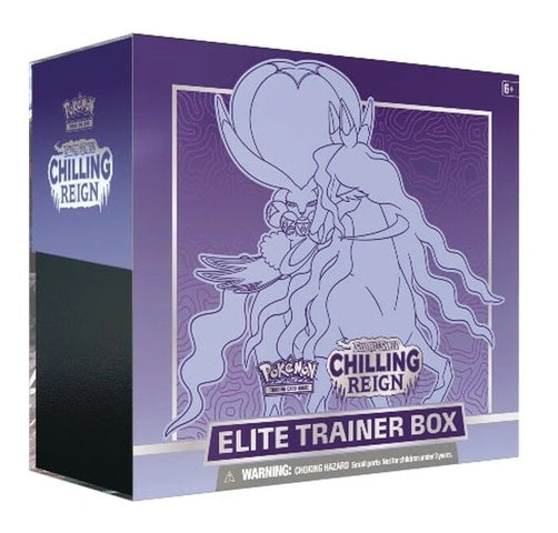 Pokemon Chilling Reign Pokemon Center Elite newest Trainer Box Ice and Shawdow Rider