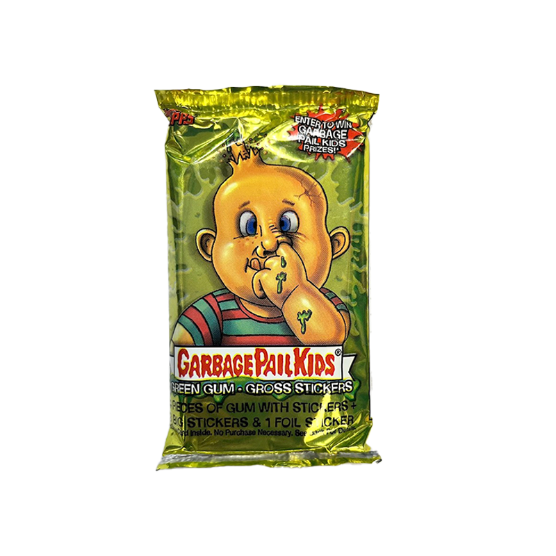 Garbage Pail Kids Green Gum and Gross Stickers