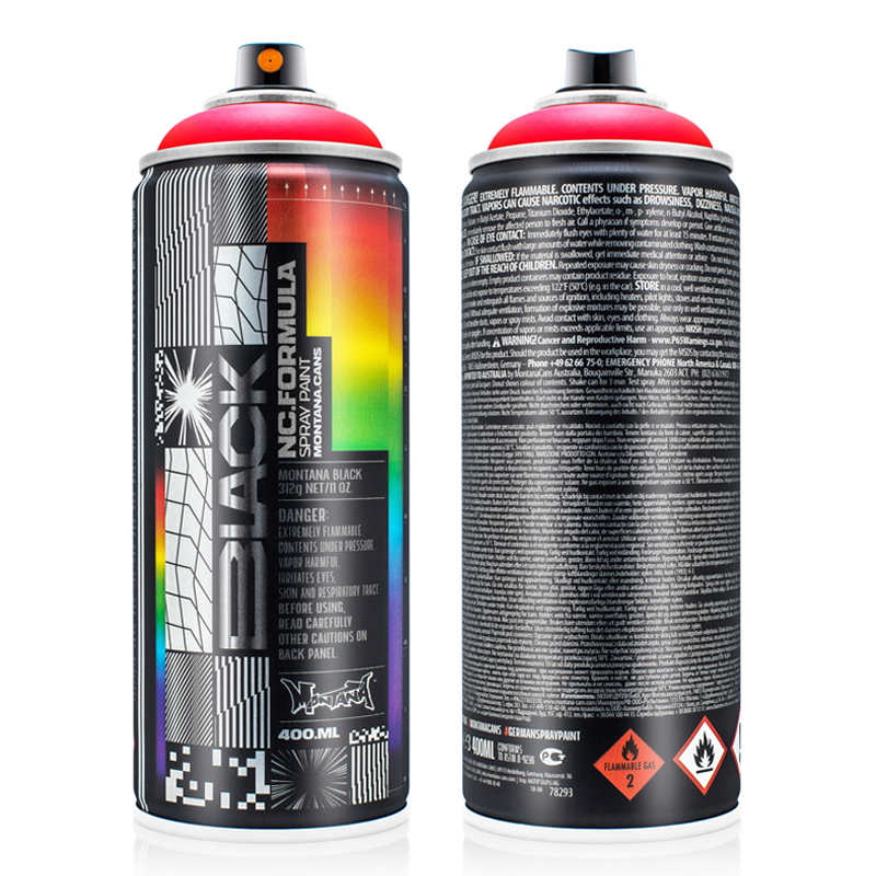 Pantone Montana Black Infra Red Collectors Spray paint