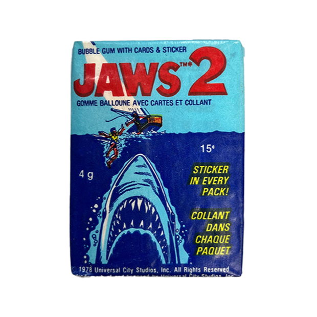 Jaws 2 Wax Trading Cards