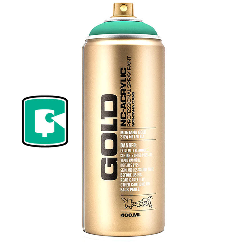 Active Cyan 400ML Montana Gold Spray Paint