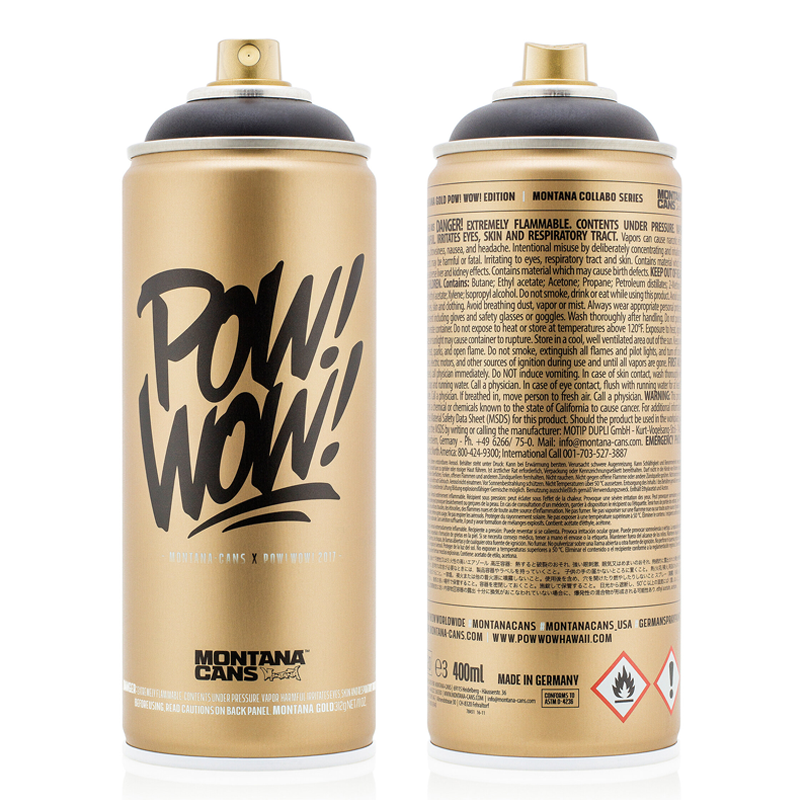 Pow Wow Montana Gold Shock Black Collectors Spray Paint