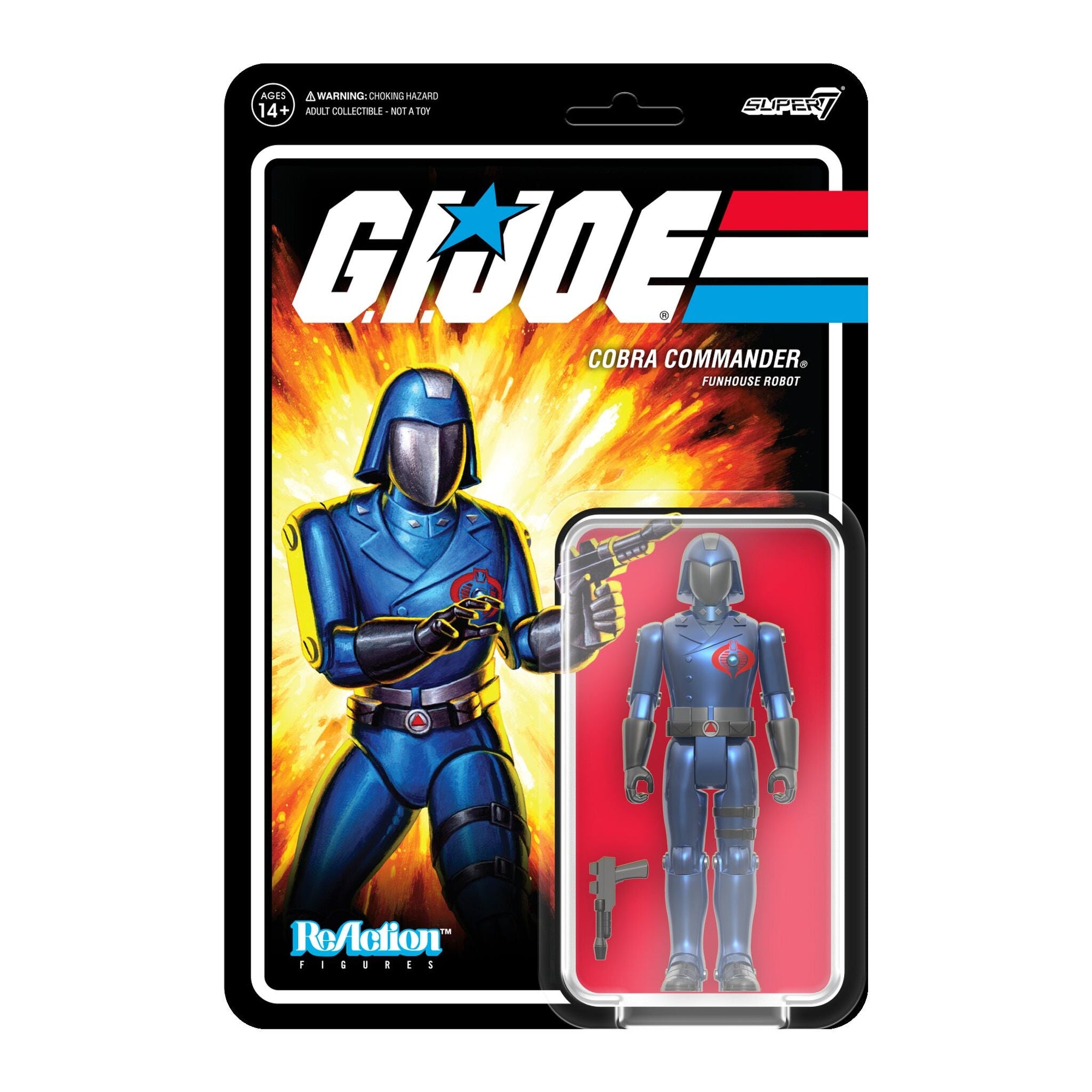 Cobra Commander (Funhouse Robot) ReAction Figure - G.I. Joe by Super7