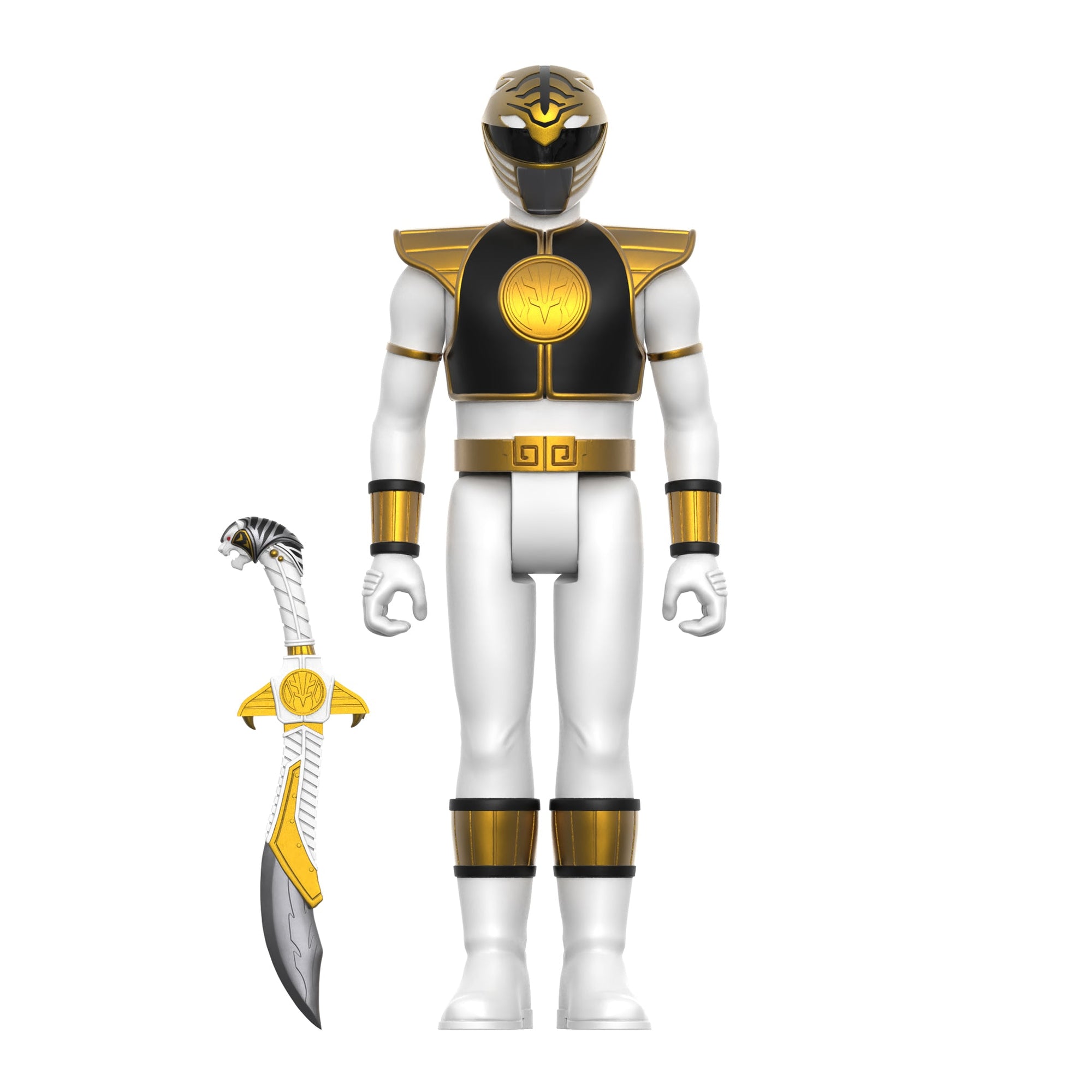 White Ranger - Mighty Morphin Power Rangers Reaction Figure Wave 4 by Super7