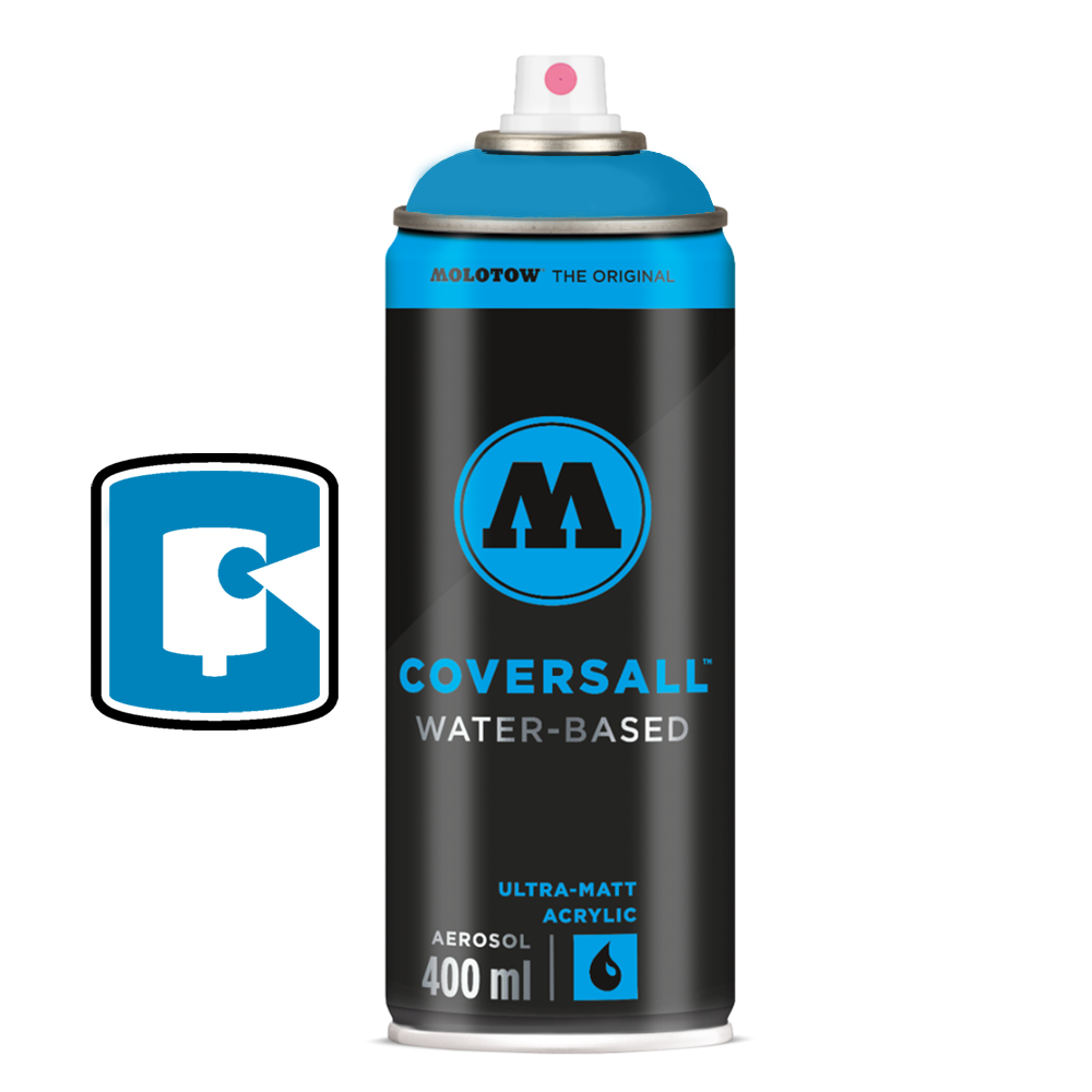 Shock Blue Molotow Coversall Water-Based 400ML Spray Paint