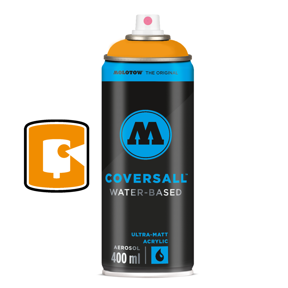 Slider Light Orange Molotow Coversall Water-Based 400ML Spray Paint