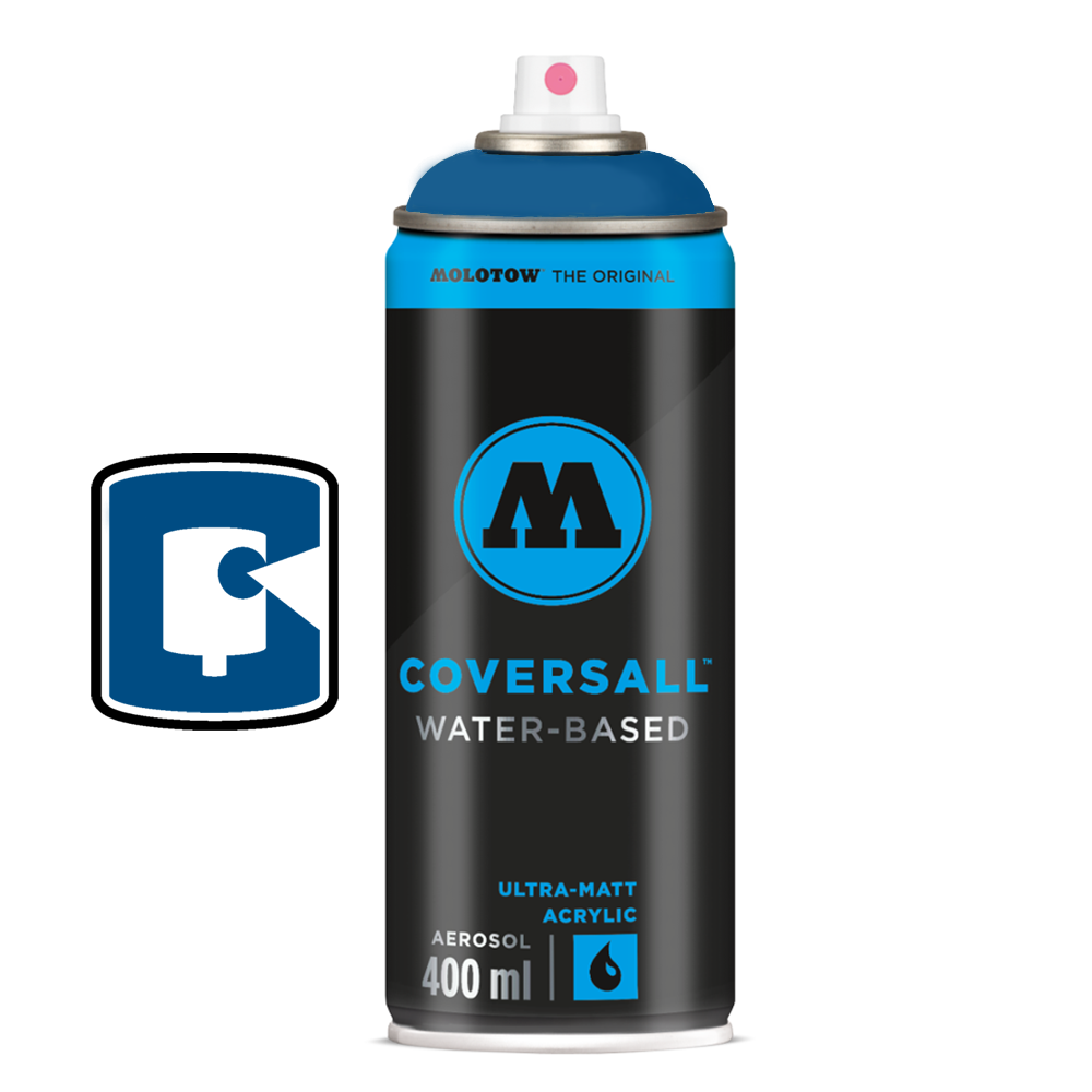 Tulip Blue Molotow Coversall Water-Based 400ML Spray Paint