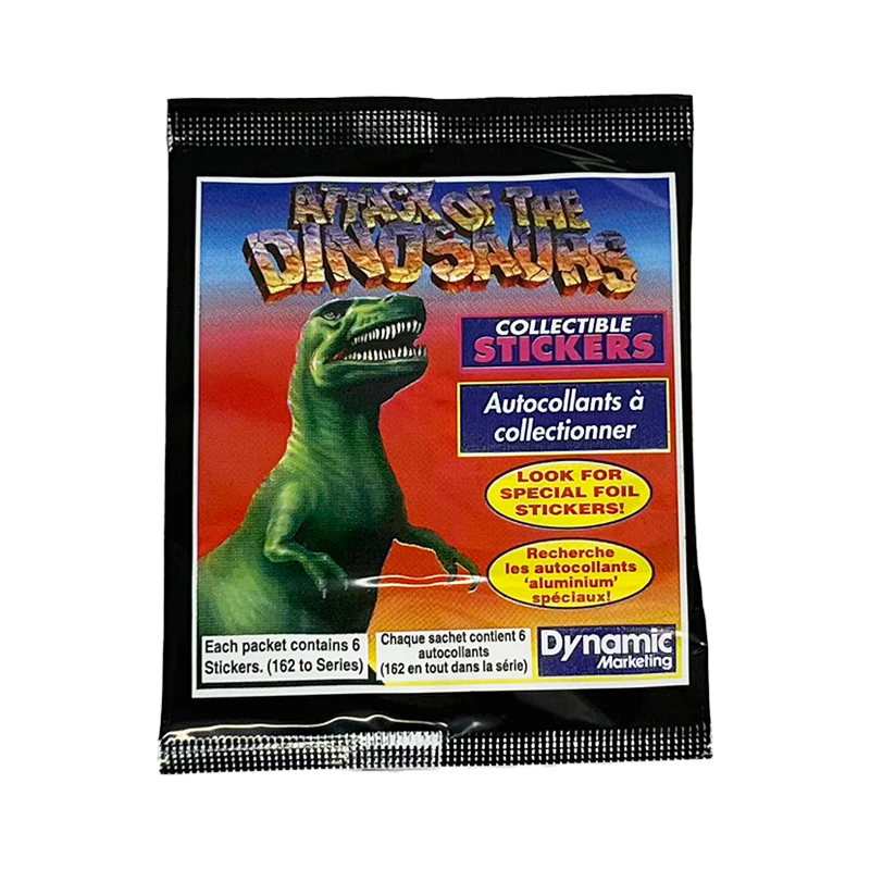 Attack of the Dinosaurs Vintage Stickers