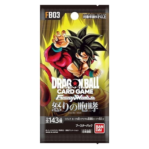 Dragon Ball Card Game - FB03 Raging Roar Bandai Japanese Single Pack