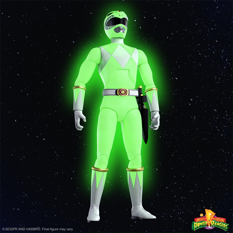 Green Ranger (Radiant Glow) - Mighty Morphin Power Rangers - ULTIMATES! Figure by Super7