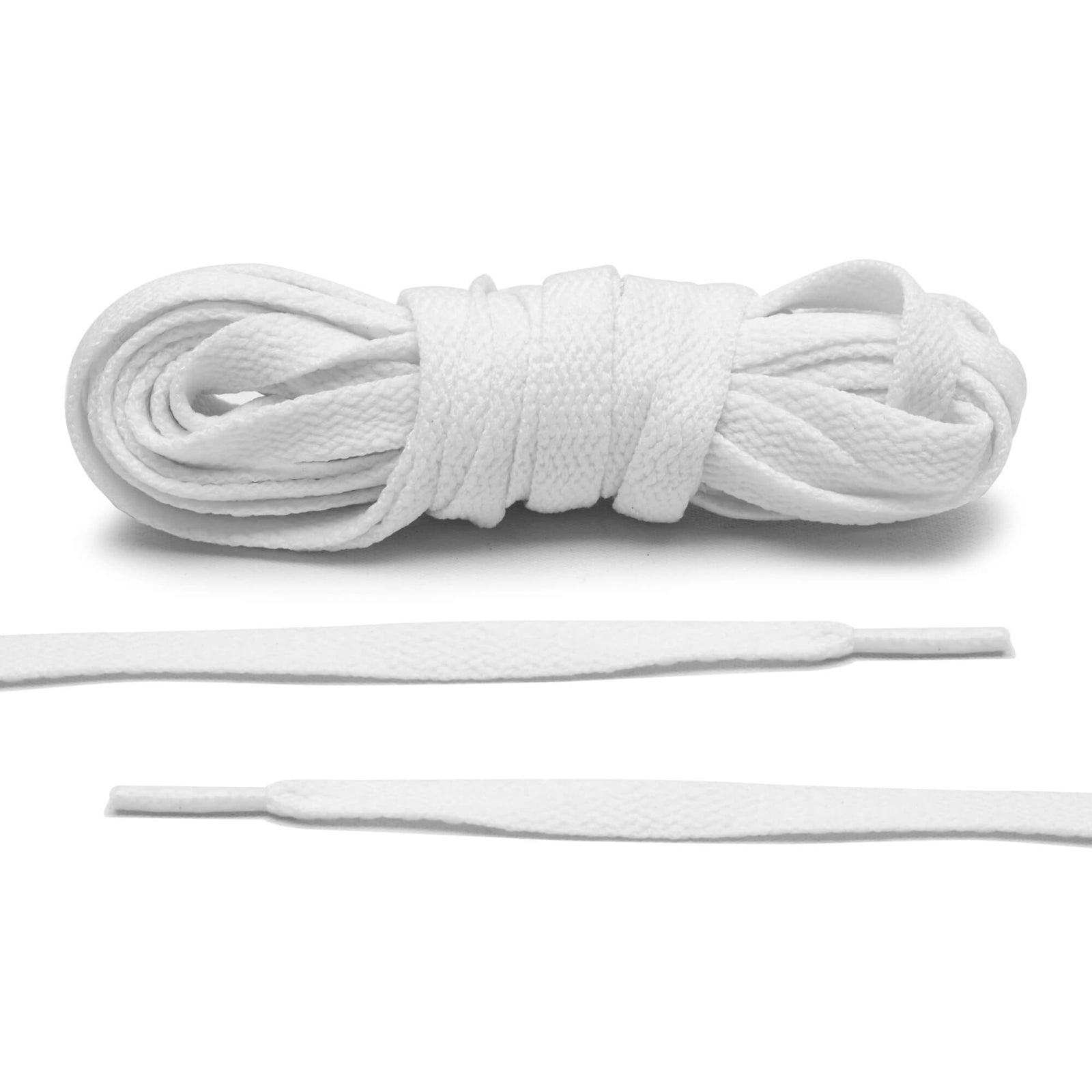 Lace Lab Off-White Style Flat Laces - SHOELACES (White