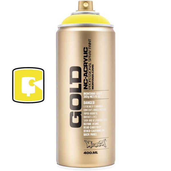 Montana GOLD Acrylic Professional Spray Paint 400 ml - Brimstone