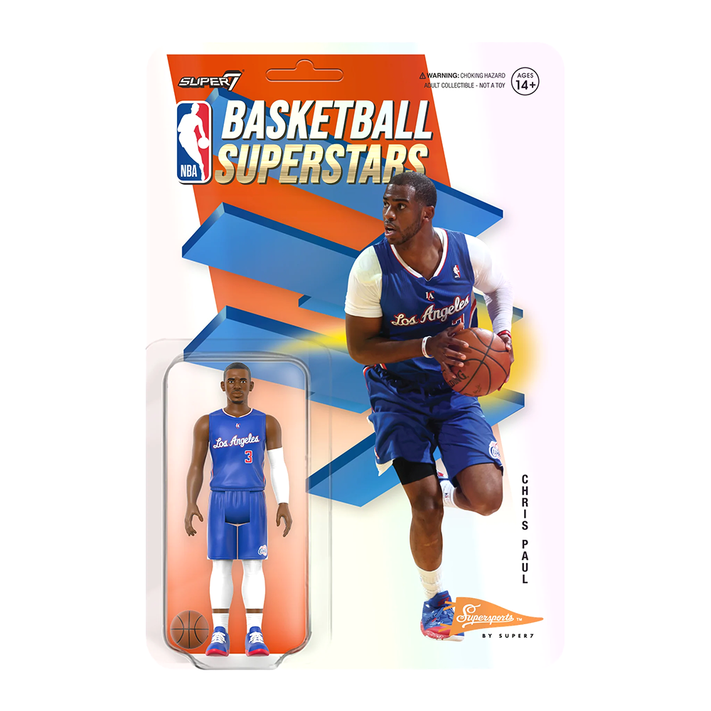 NBA Hardwood Classics ReAction W1 Figure - Chris Paul (Clippers Blue) by SUPER7