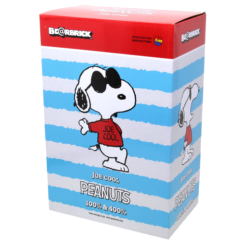 Snoopy Joe Cool - Charlie Brown - 400% & 100% Bearbrick by Medicom