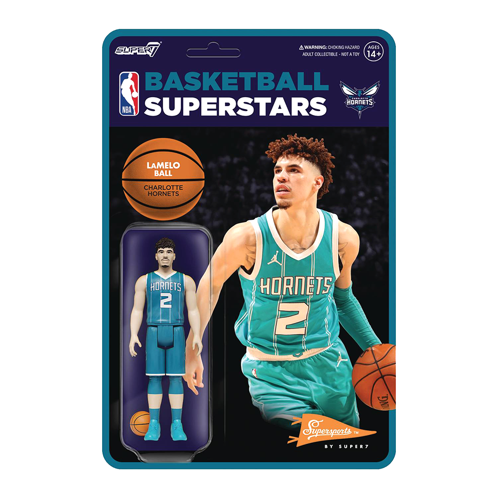 NBA Supersports Figure - Lamelo Ball (Hornets) by SUPER7