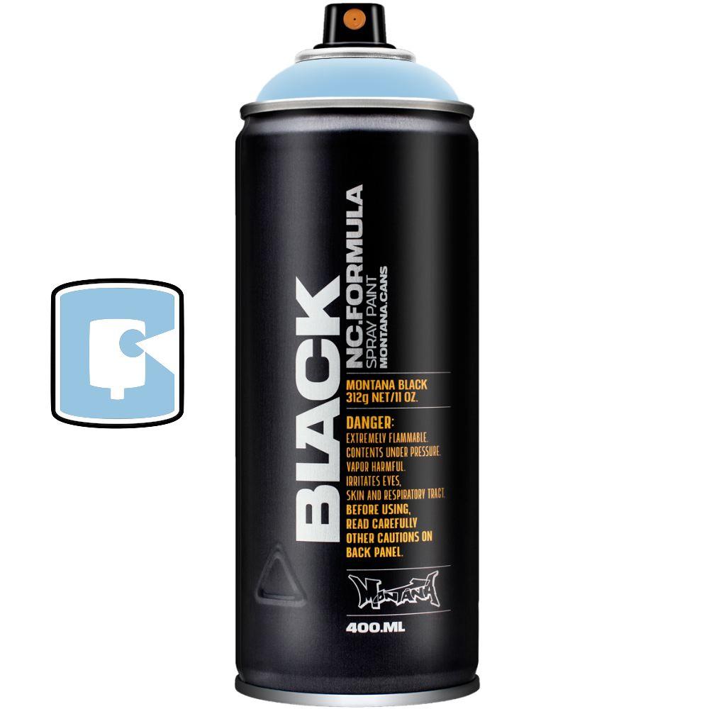 Montana Black Spray Paint - Lenor, 400 ml can