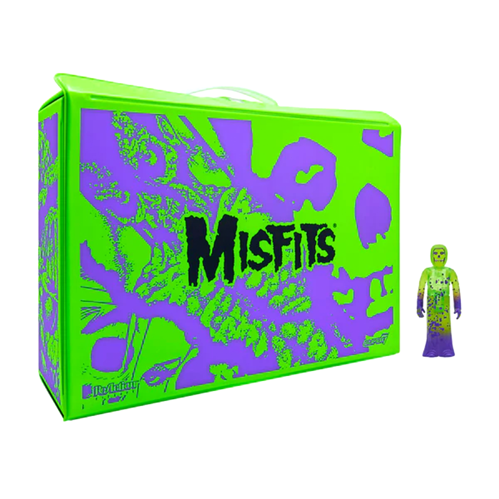 Misfits ReAction Figure Neon Green & Purple Carry Case with