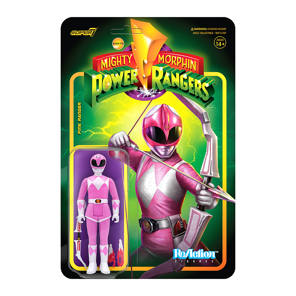 Pink Ranger Mighty Morphin Power Rangers Reaction Figure by