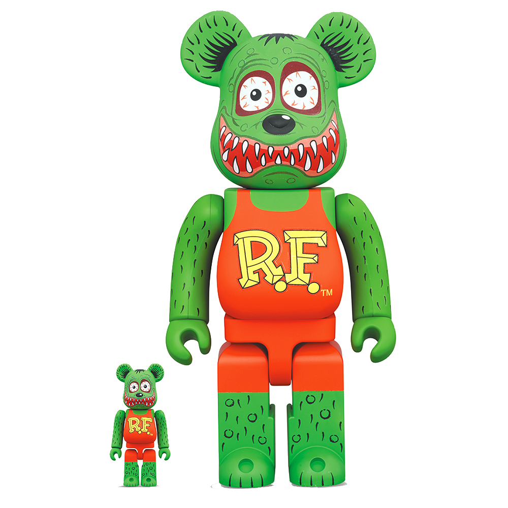 Rat Fink - 400% and 100% Bearbrick by Medicom Toy *Displayed